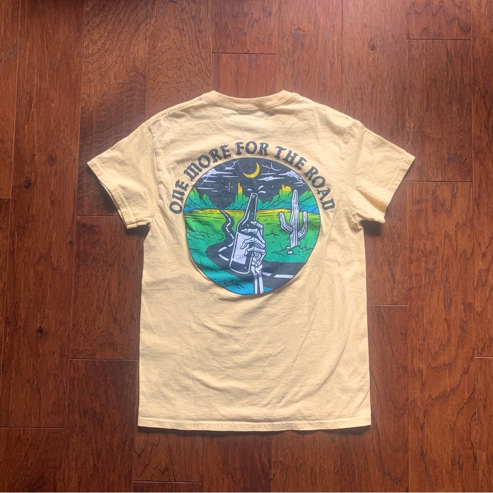 🌈 RetroFit One For The Road Yellow Tee | Size S